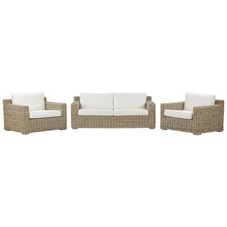 Beliani Set da esterno en Rattan Boho ARDEA  
