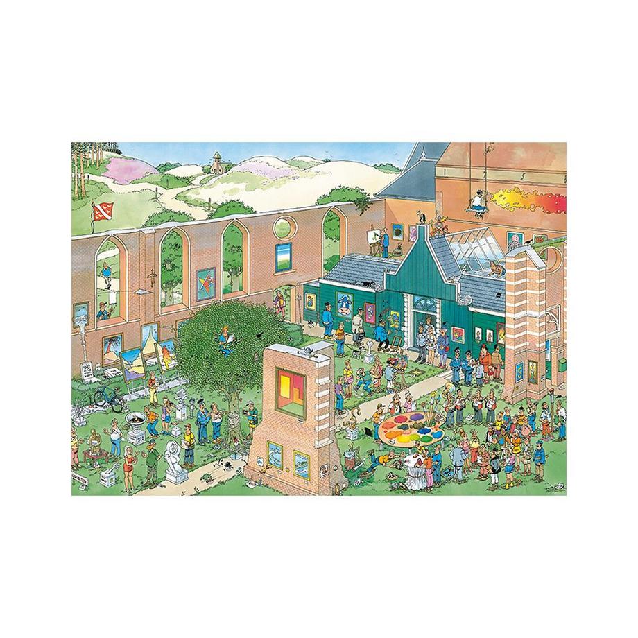 JUMBO  Jumbo 20022 Jan Van Haasteren-Der Kunstmarkt-1000 Teile Puzzlespiel, Mehrfarben 