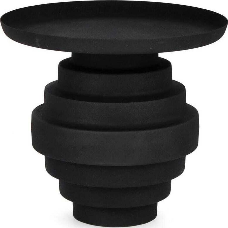 mutoni Table d&#039;appoint Amba noire ronde 40  