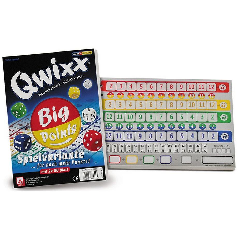 NSV  Spiele Qwixx Big Points Blöcke  mit je 80 Blatt 