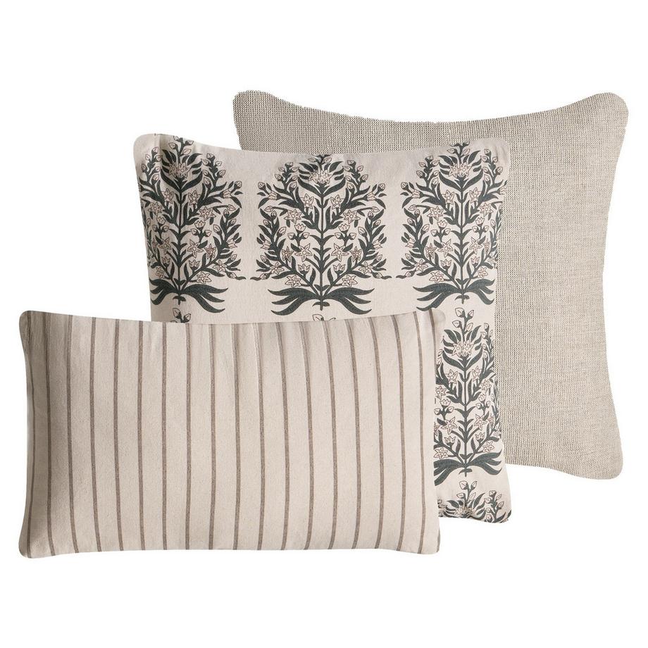 Lot de 3 coussins décoratifs en Coton  MYRISTICA