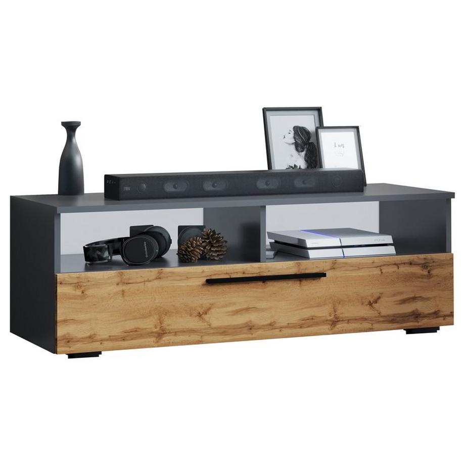 TV Möbel | Lowboard | Fernsehschrank mit ausreichend Stauraum | Maße H. 39 x B. 115 x T. 40 cm | Fernseh Möbel – Arila XL