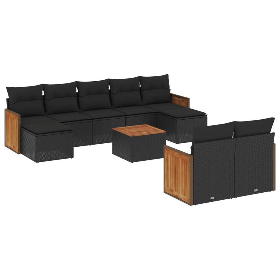 Ensemble de canapés de jardin rotin synthétique