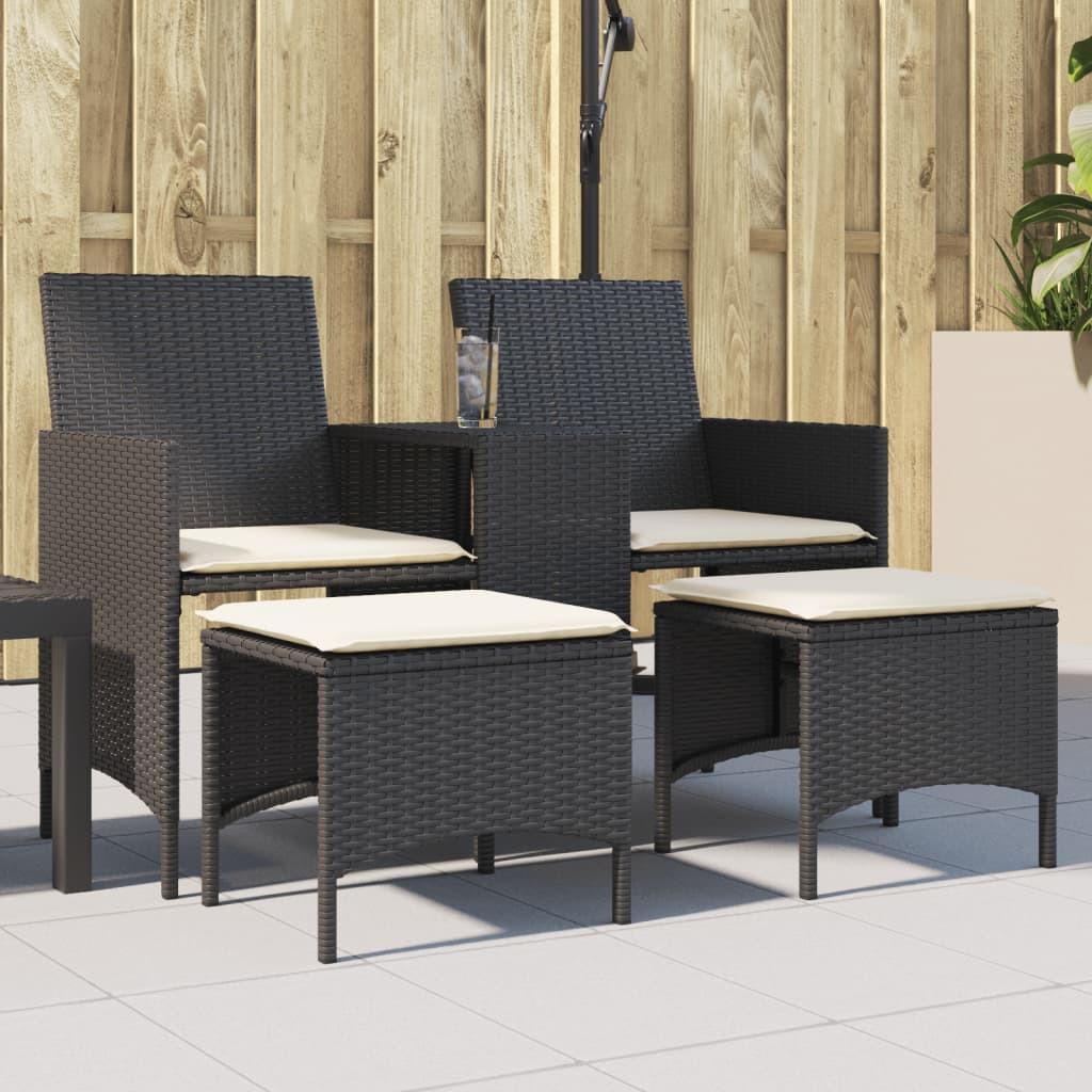 VidaXL Canapé de jardin rotin synthétique  