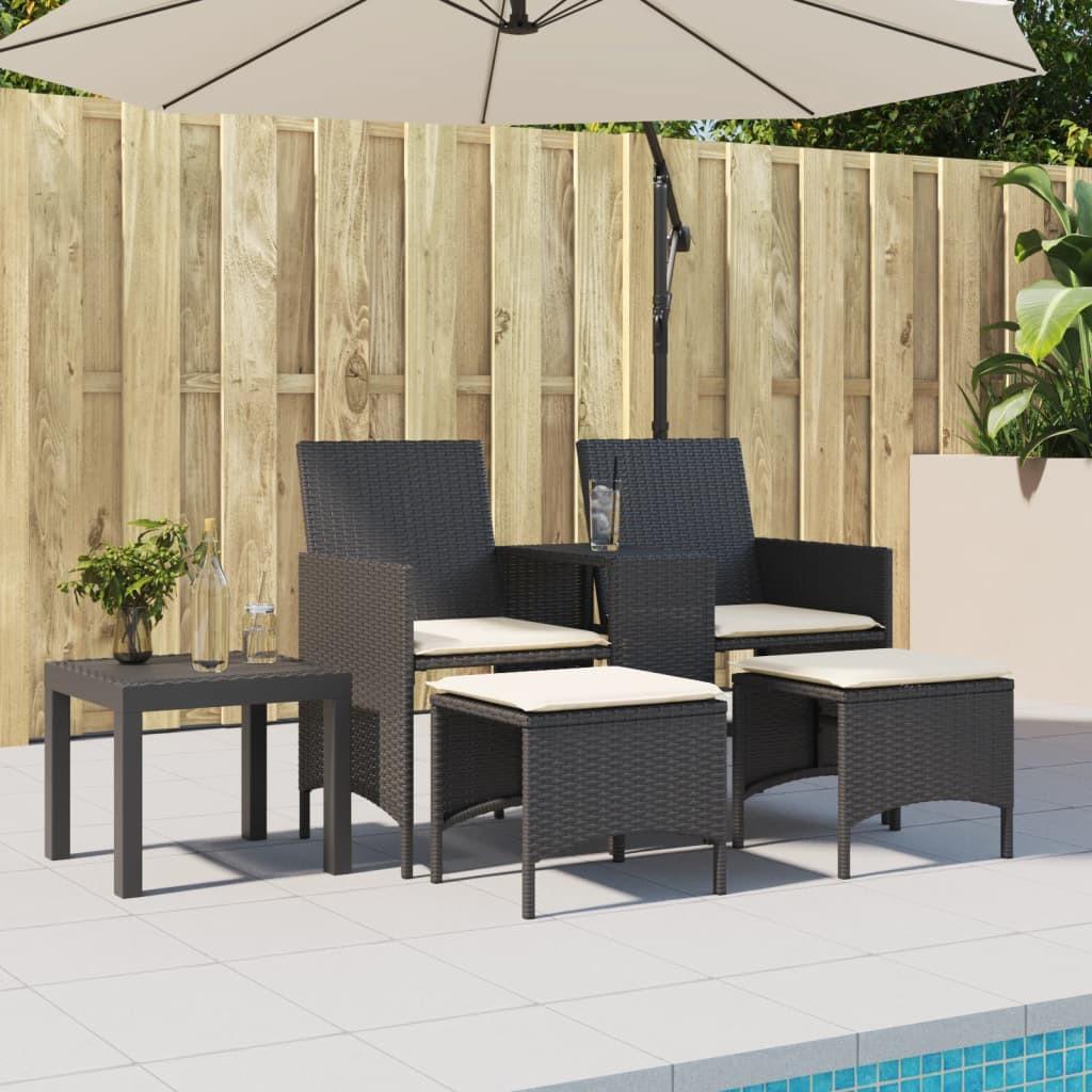 VidaXL Canapé de jardin rotin synthétique  