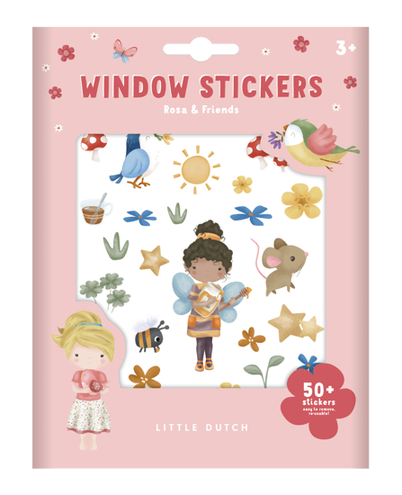 Little Dutch Little Dutch Fenstersticker Rosa&Friends  