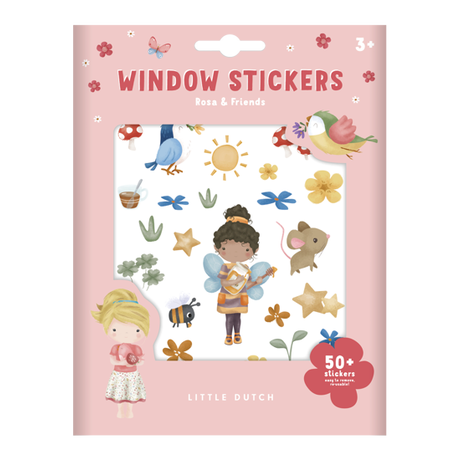 Little Dutch Little Dutch Fenstersticker Rosa&Friends  