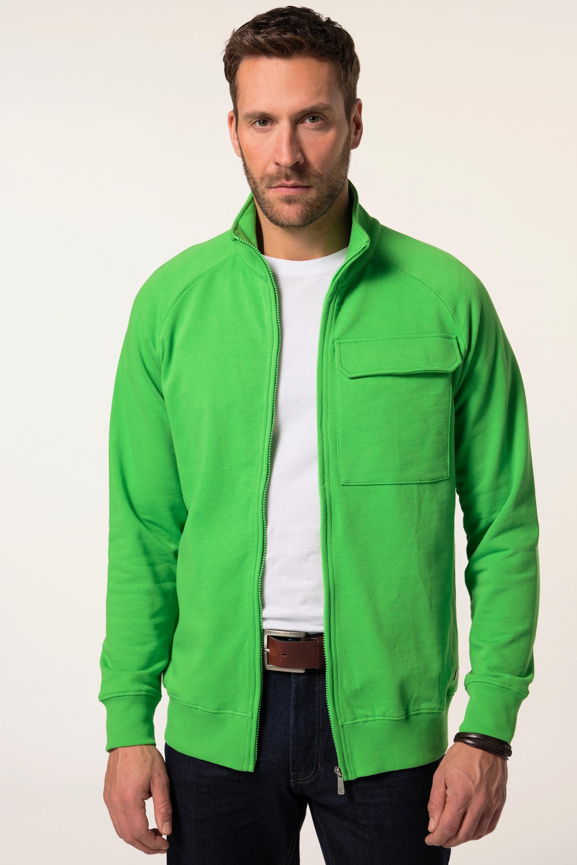 JP1880 Giacca in Felpa Texture a Nido d'Ape Collo Alto  