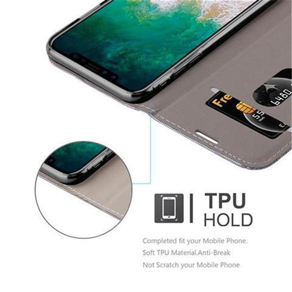 Cadorabo  Housse compatible avec Apple iPhone X / XS - Coque de protection avec fermeture magnétique, fonction de support et compartiment pour carte 