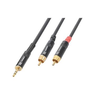 PD-Connex 177036 cavo audio 3 m 3.5mm RCA Nero