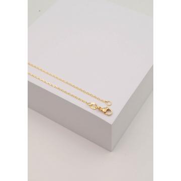 Collier forçat or jaune 750, 1,2mm, 45cm