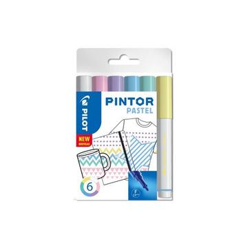 PILOT Marker Pintor Set Pastell M S6/0517474 6 Stifte