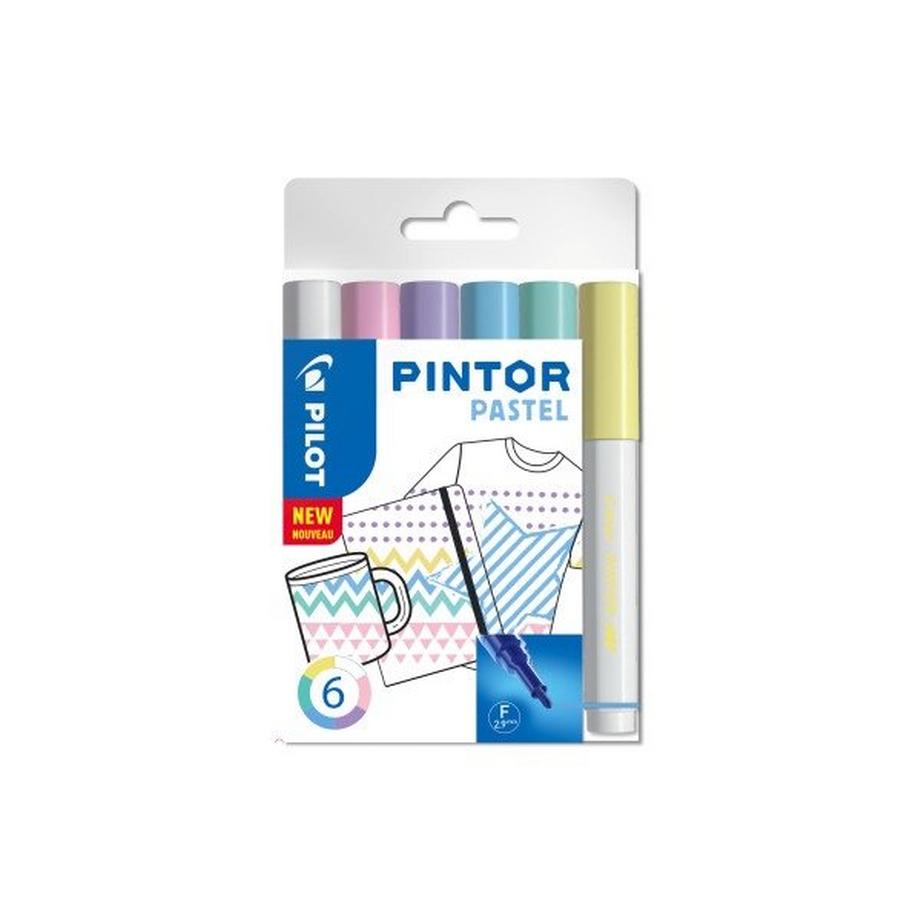 Pilot PILOT Marker Pintor Set Pastell M  6 Stifte  