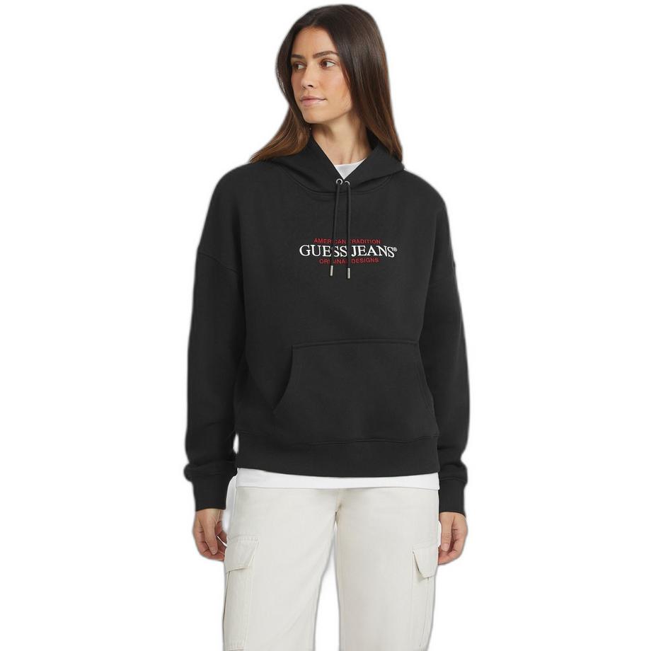 GUESS Os American Felpa con Cappuccio Oversize  