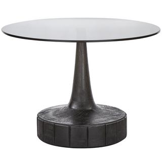 mutoni Table d'appoint Soya Bois de Manguier noir 60  