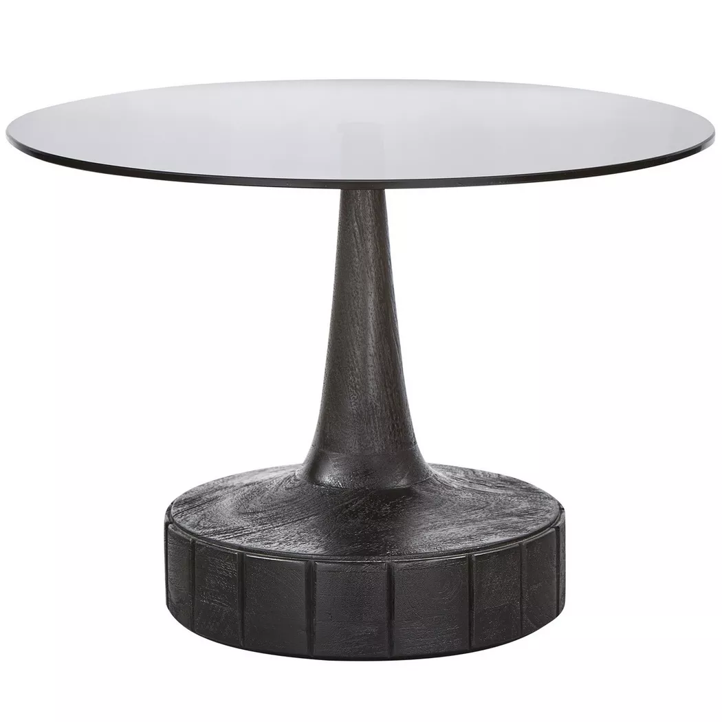 mutoni - Table d'/appoint Soya bois de manguier noir 60, One Size