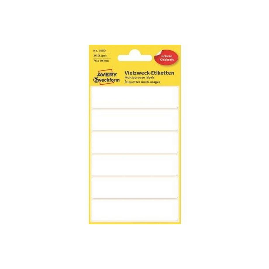 AVERY ZWECKFORM Etiketten 76×19mm, 36 Stück