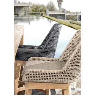 mutoni Garten Barhocker Hesperia mit Kissen taupe  