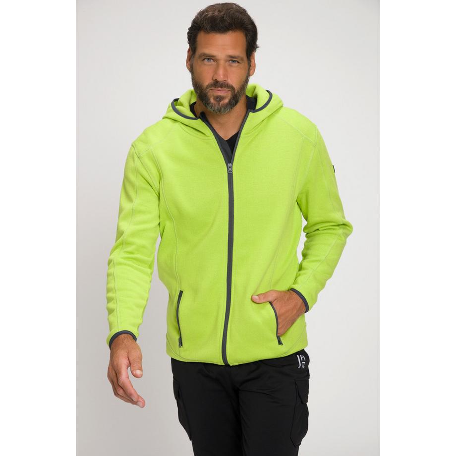JP1880 Strickfleece Jacke mit Kapuze und Zipper  