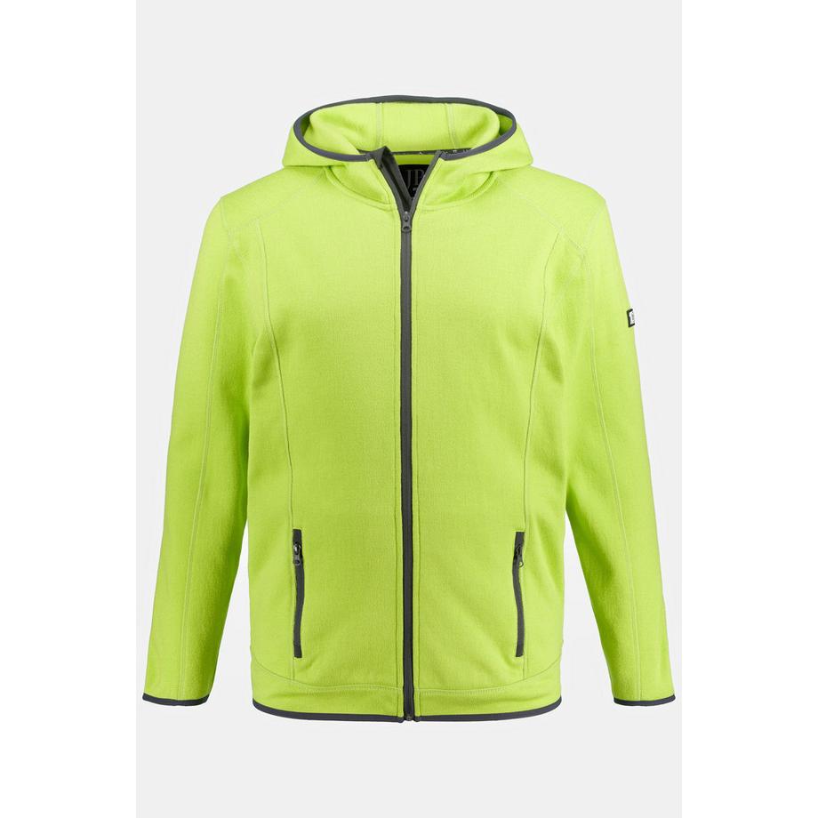 JP1880 Strickfleece Jacke mit Kapuze und Zipper  