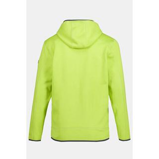 JP1880 Giacca in pile lavorato a maglia con cappuccio e cerniera  