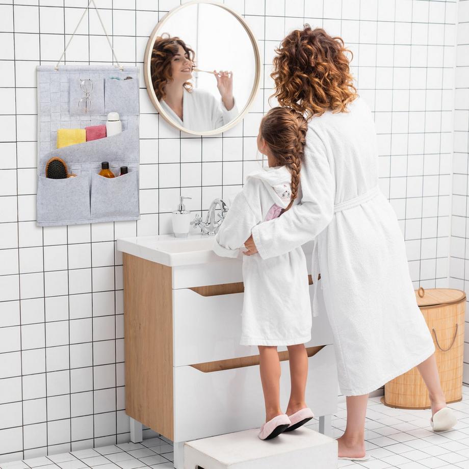 B2X Hängeaufbewahrung in Flechtoptik, 2er-Set  