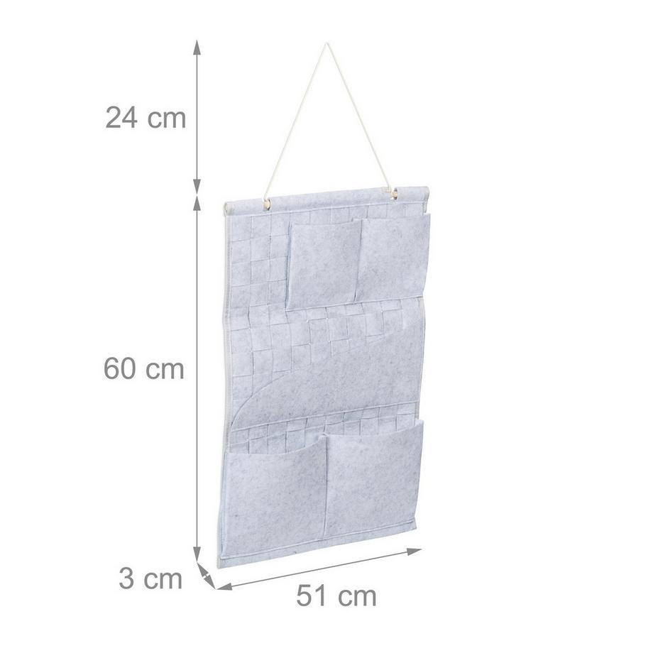 B2X Hängeaufbewahrung in Flechtoptik, 2er-Set  