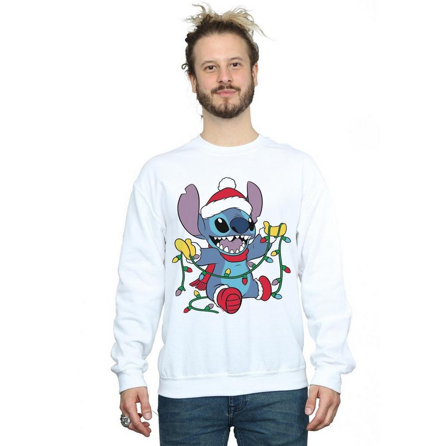 Disney Stitch Lumières de Noël Sweatshirt  