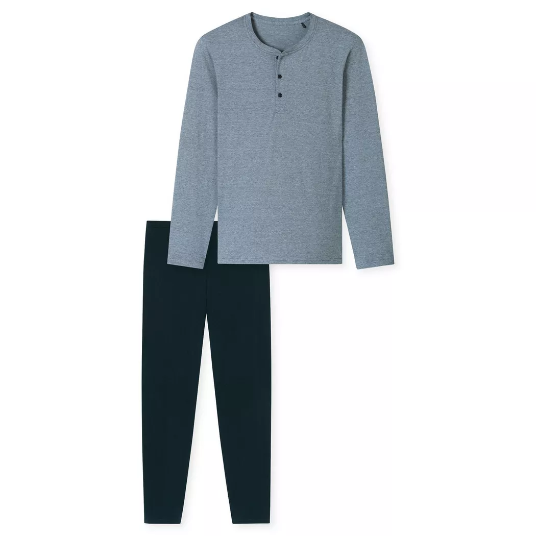 SCHIESSER Pyjama bleu nuit bleu | 52