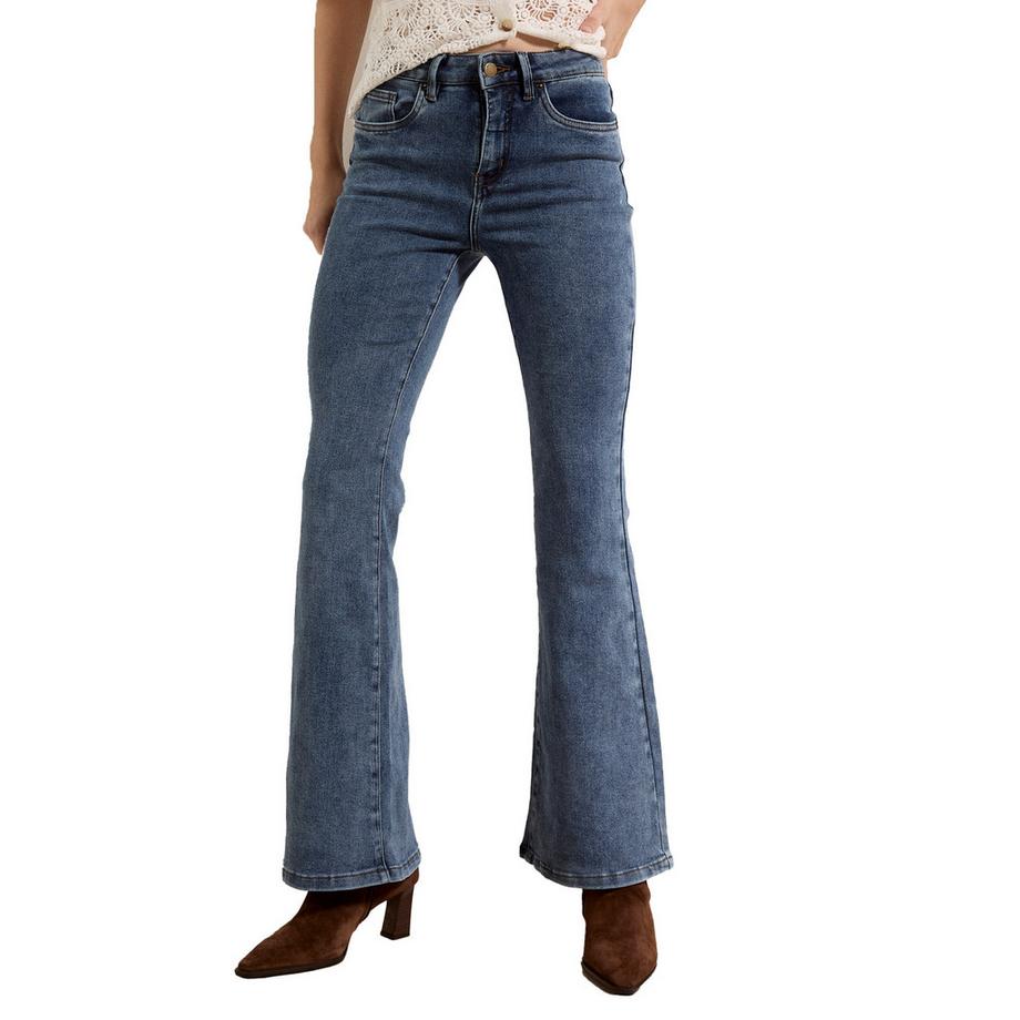 APRICOT Lulu Burgunderrote Flare Jeans  