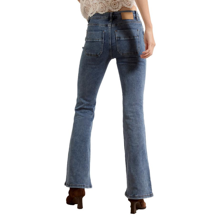 APRICOT Lulu Burgunderrote Flare Jeans  