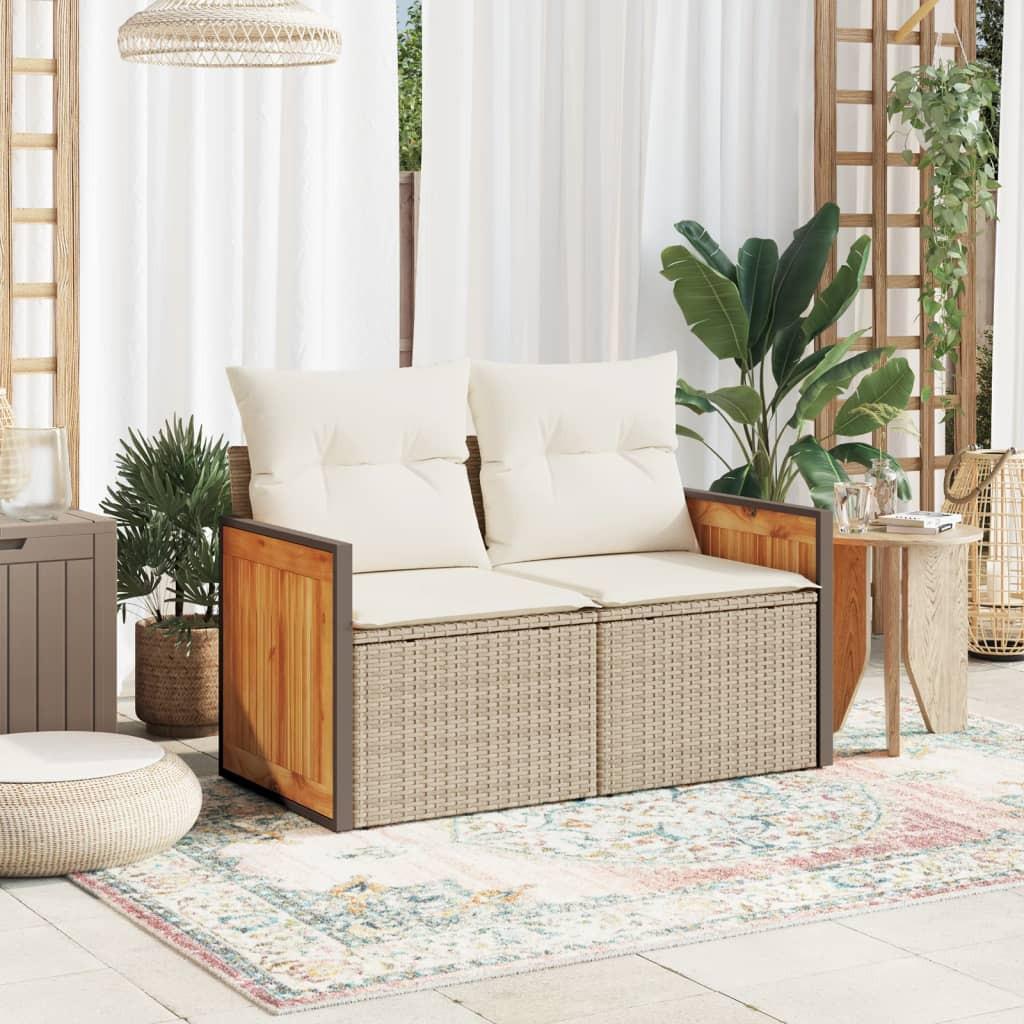 VidaXL Gartensofa poly-rattan  