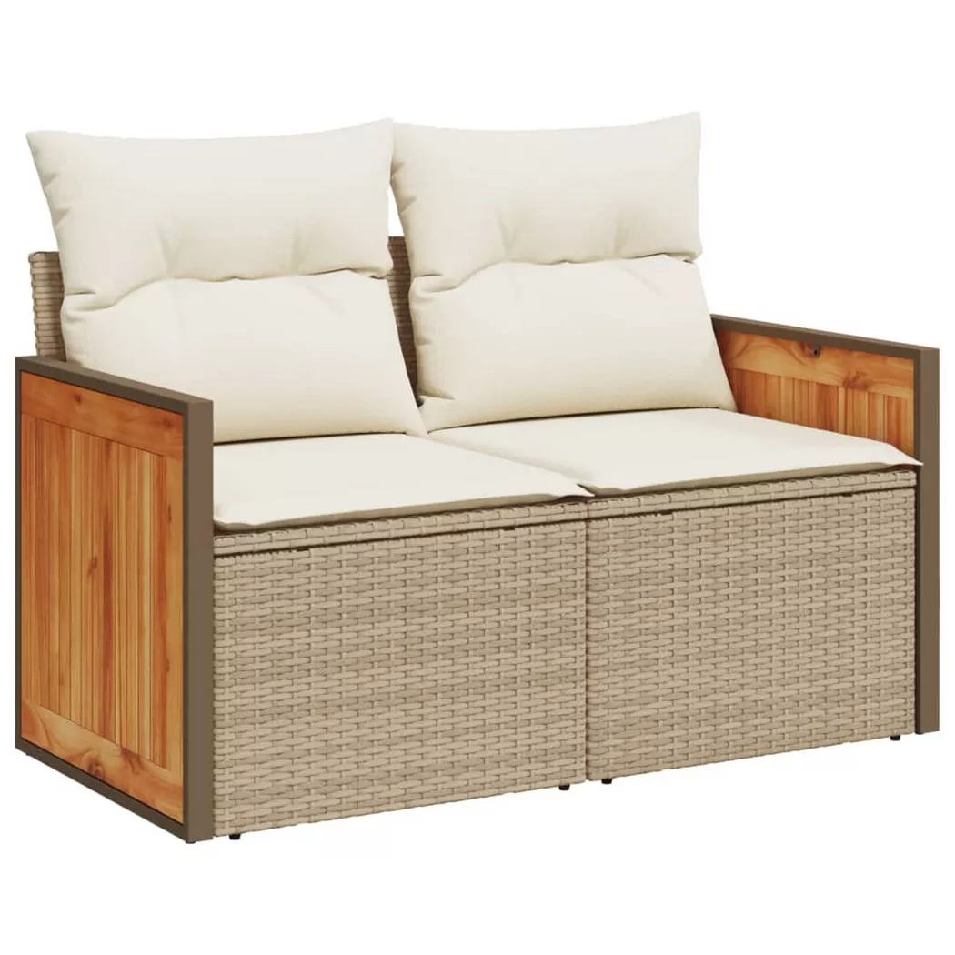 VidaXL - Gartensofa poly-rattan, One Size, Beige
