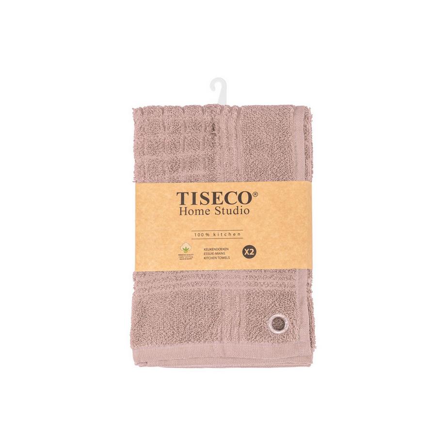 Tiseco Serviette éponge carrée PHARAON - lot de 2  