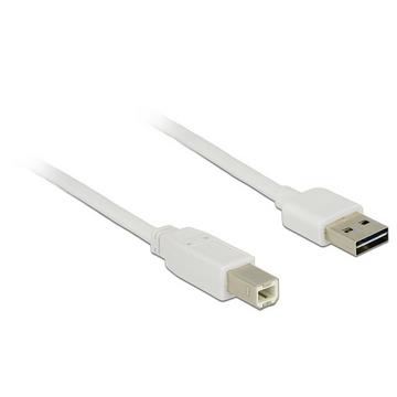 5m, USB2.0-A/USB2.0-B USB Kabel USB A USB B Weiß