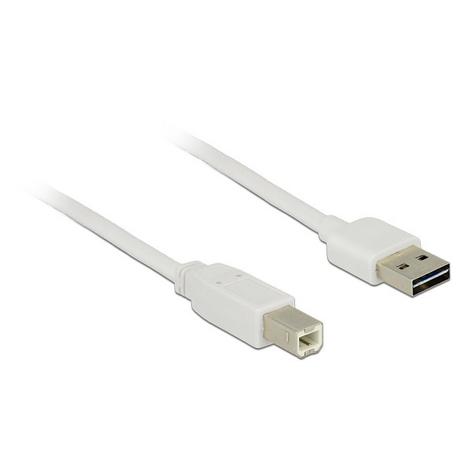 DeLock  5m, USB2.0-A/USB2.0-B USB Kabel USB A USB B Weiß 