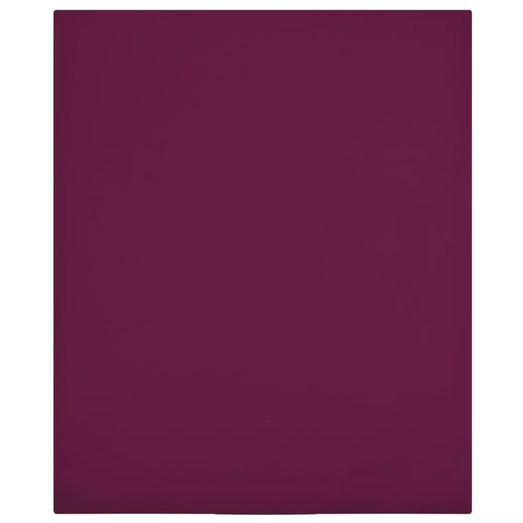 VidaXL - Drap-housse en jersey coton, Onesize, Rouge Bariolé