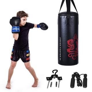 B2X  10KG Boxsack-Set mit 8oz Boxhandschuhen Kinder Punchingsack Punching Bag Boxing Bag 