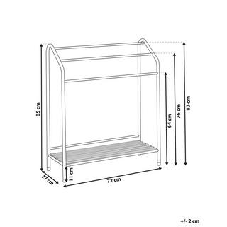 Beliani  Porta asciugamani con ripiano en Acciaio Moderno MURIVA 