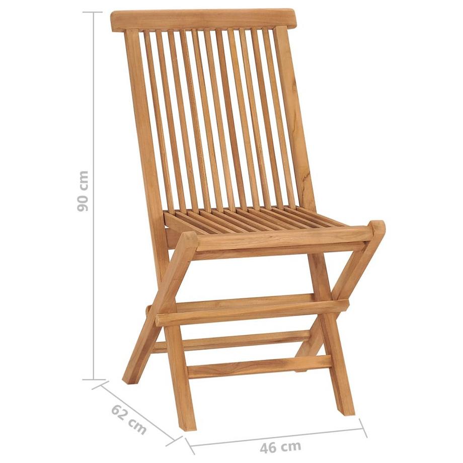 VidaXL Gartenstuhl teak  