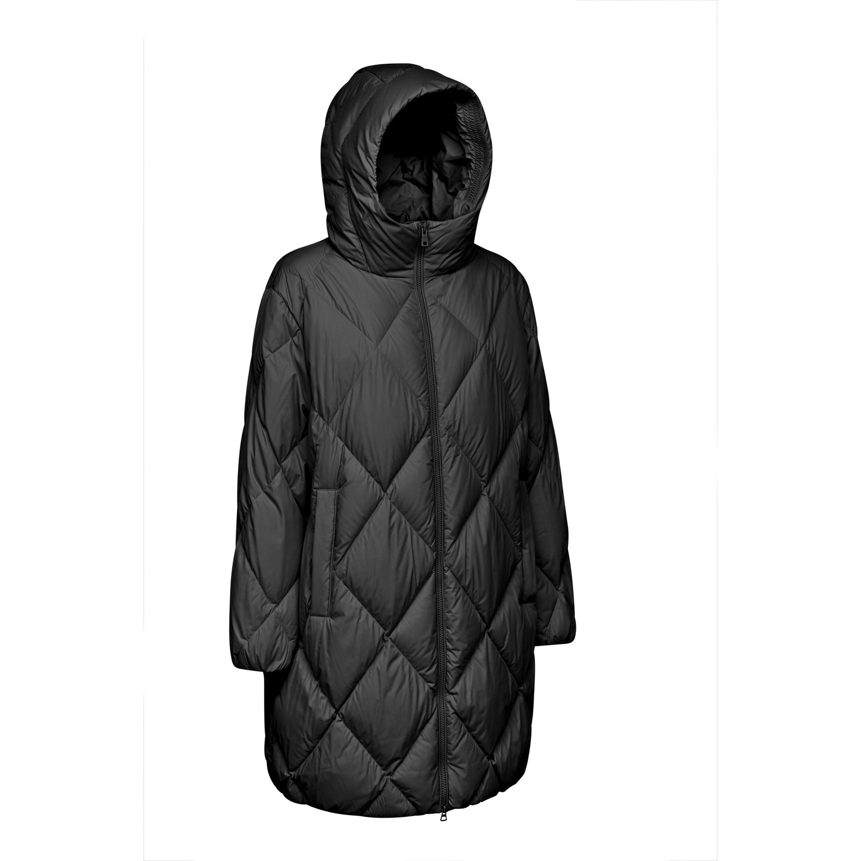 GEOX  lange daunenjacke mit kapuze, damen tahina 