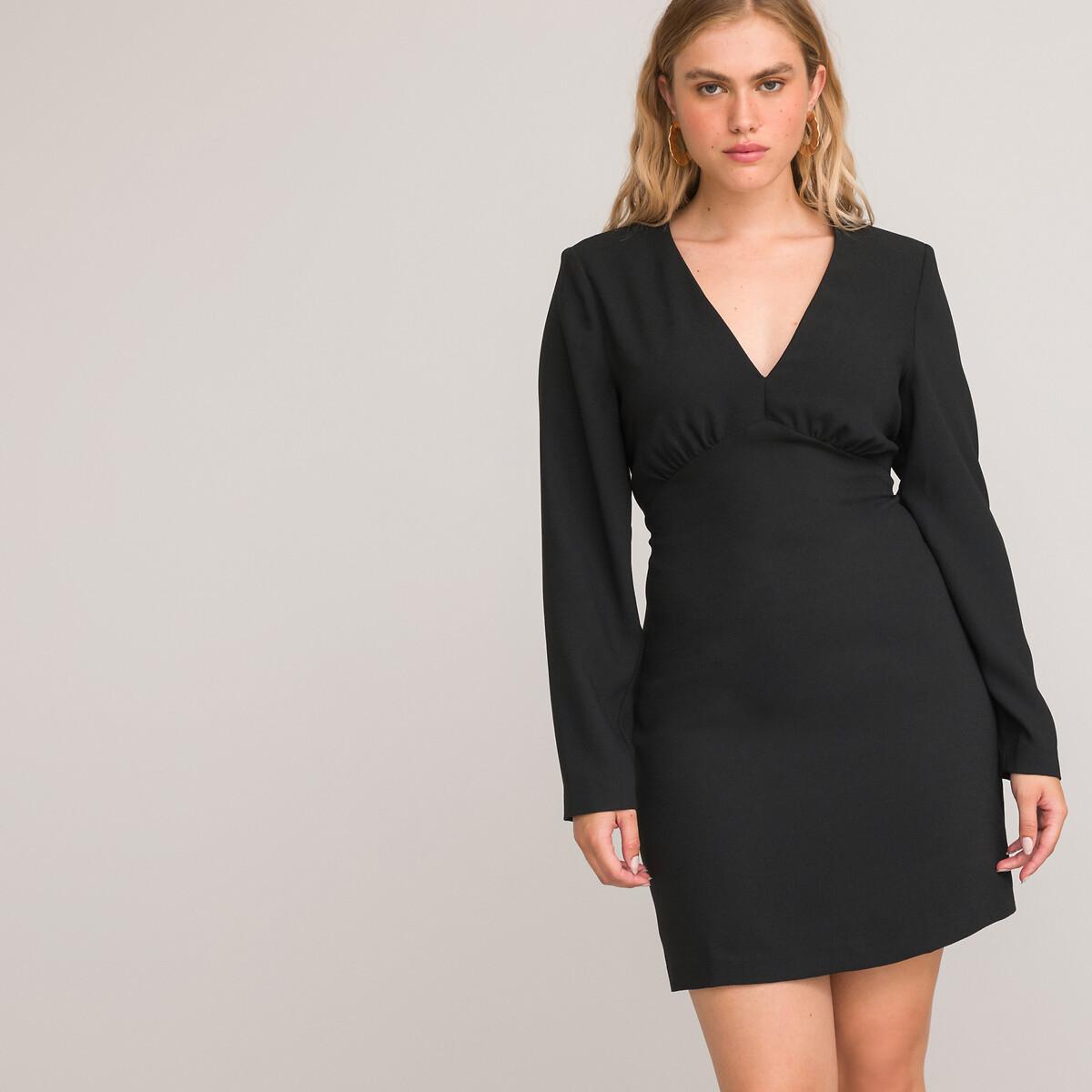 La Redoute Collections  Kurzes Kleid Essentiel mit V-Ausschnitt 