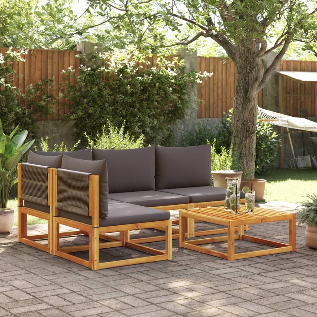 VidaXL Salon de jardin bois d'acacia  