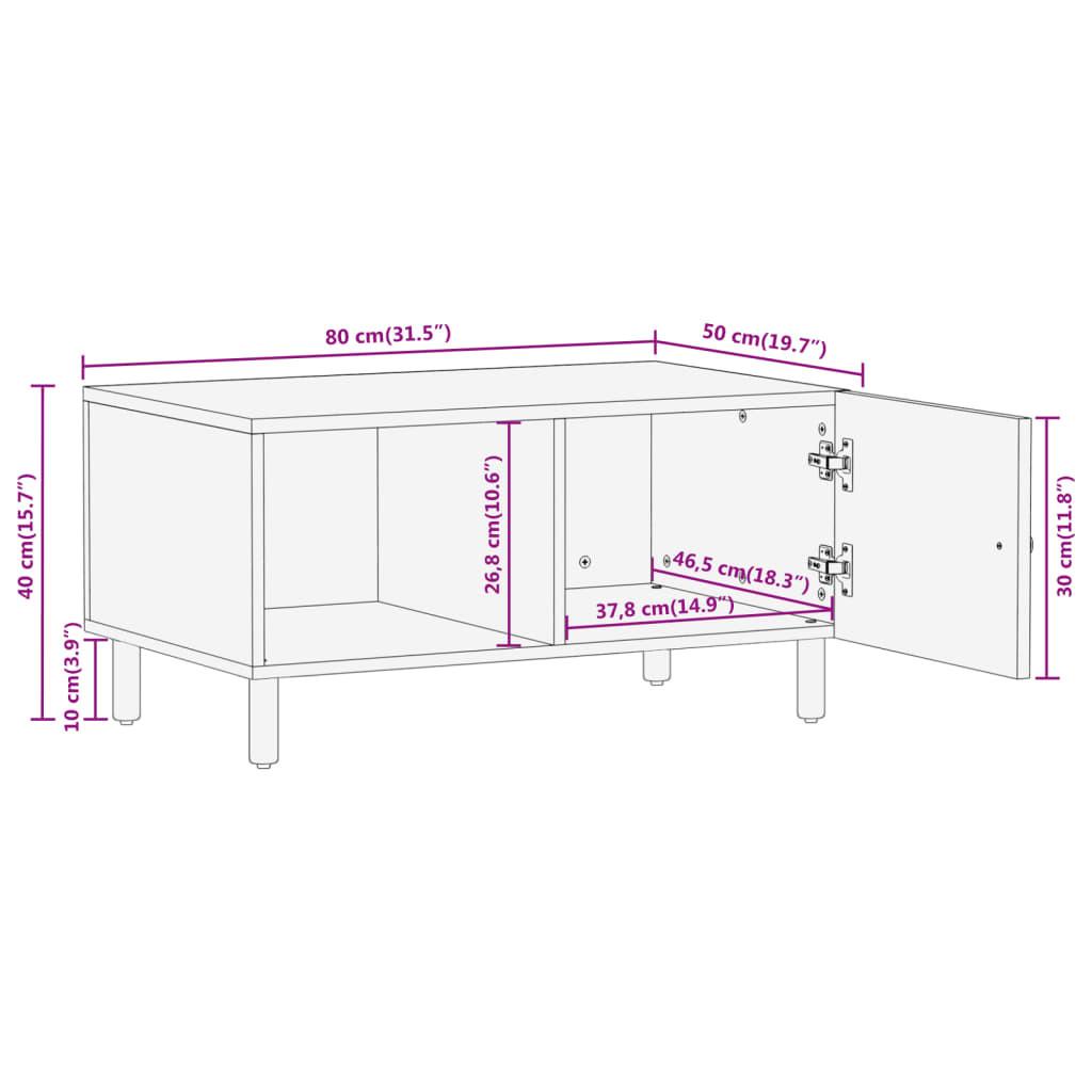 VidaXL Table basse bois d'acacia  