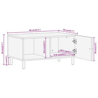 VidaXL Table basse bois d'acacia  