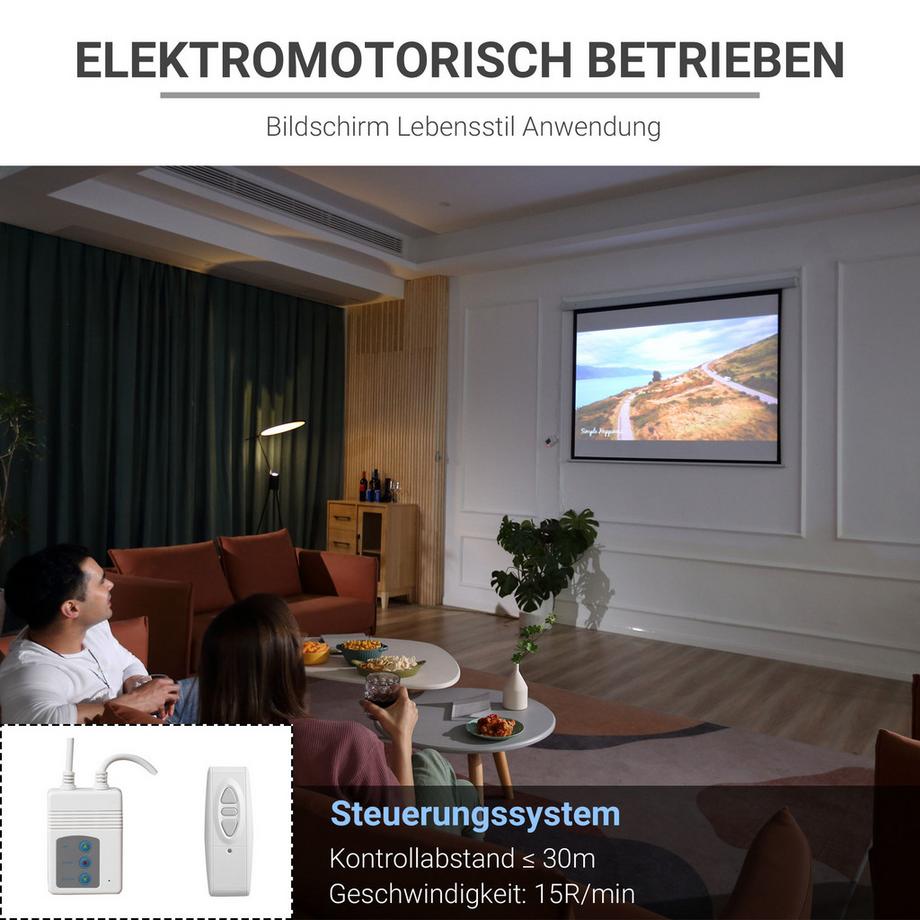 HOMCOM  Beamer-Leinwand 