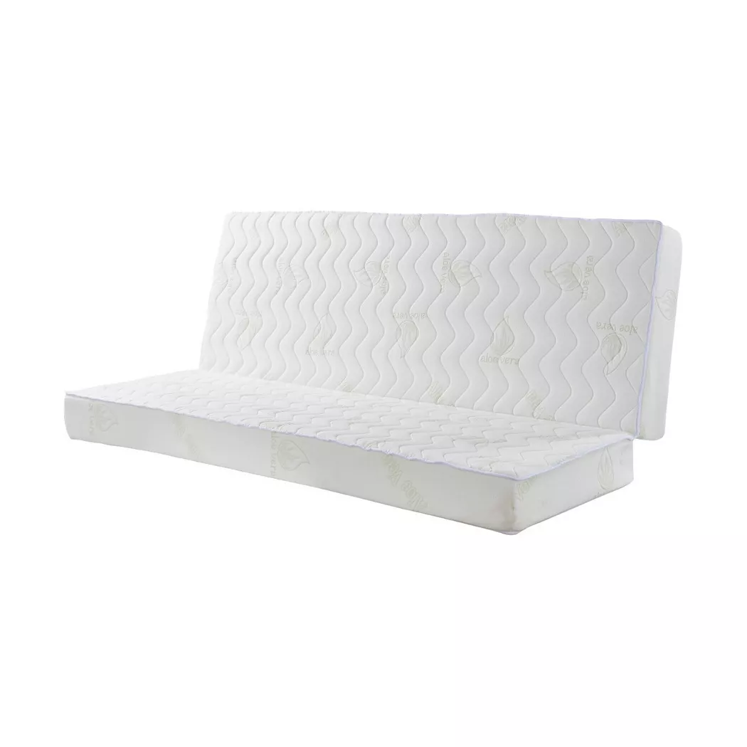 NATUREA - Matelas clicclac aloe vera ALOHA de   1, 130x190 cm, Blanc
