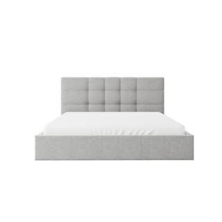 PASCAL MORABITO Lit coffre 180 x 200 cm - Tissu - Gris + Matelas - ELIAVA de Pascal Morabito  