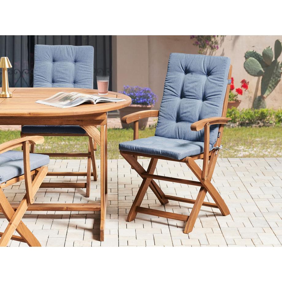Beliani Lot de 2 coussins de jardin en Polyester  MAUI PREMIUM  
