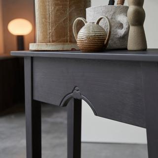 Tikamoon Console en pin massif Thaki Black  